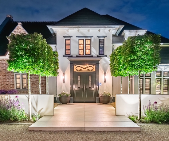 Landelijke luxe tuin